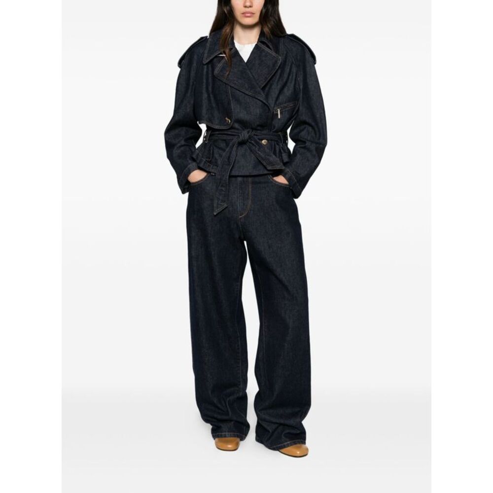 Emporio Armani Women Denim Cotton Jacket